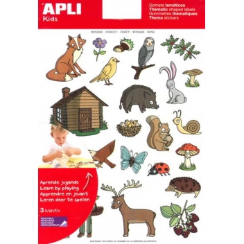 11432 - 8410782114321 - Apli Agipa - Gommettes La forêt x 69