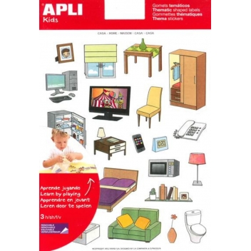 11437 - 8410782114376 - Apli Agipa - Gommettes La maison x 60
