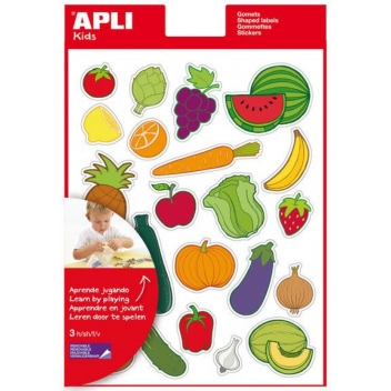 11439 - 8410782114390 - Apli Agipa - Gommettes les fruits et légumes x 60