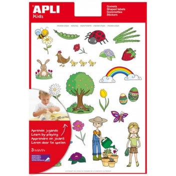 11614 - 8410782116141 - Apli Agipa - Gommettes Le printemps x 66