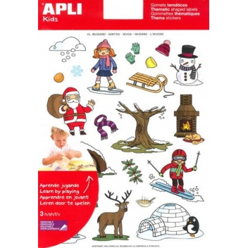 11617 - 8410782116172 - Apli Agipa - Gommettes L'hiver x 69