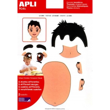 11867 - 8410782118671 - Apli Agipa - Gommettes Le visage x 24