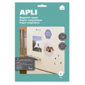 Papier magnétique blanc A4 pour jet d\'encre 8 pièces