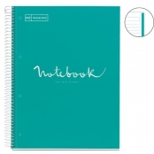 Cahier Spirale A4 80 pages Turquoise 90g
