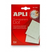 Pastille adhésives en silicone repositionnable 64 pièces