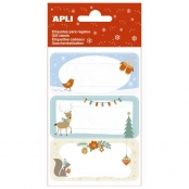 Étiquettes Cadeau Ecureuil 9 pièces