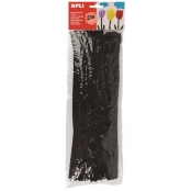 Fil chenille 30cm Noir 50 pièces