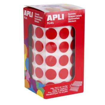 4857 - 8410782048572 - Apli Agipa - Gommettes rouleau Rond Ø 15 mm Rouge x 2 832 - 4