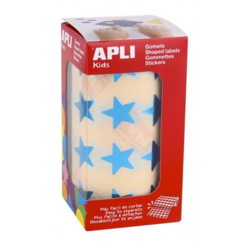 12052 - 8410782120520 - Apli Agipa - Gommettes rouleau Étoile 20mm Bleu métallisé x 1 416