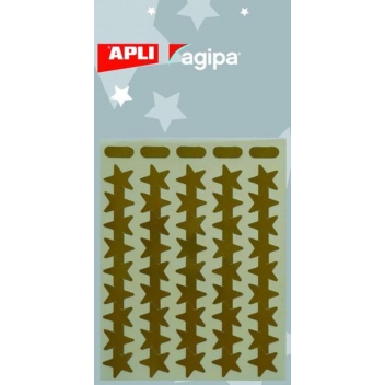 112413 - 3270241124132 - Apli Agipa - Gommettes étoile 13 mm Doré 135 pièces