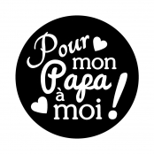 Tampon Transparent + bloc Pour mon papa à moi