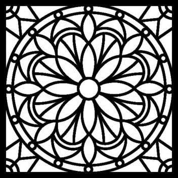 15030022 - 5414135024544 - Artémio - Pochoir 30 cm Mandala - 2