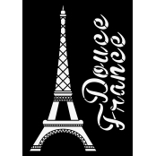 Pochoir A3 Paris Tour Eiffel