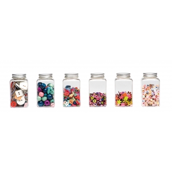 18001003 - 5414135082346 - Artémio - Flacon de rangement 9x4,5cm 6 pièces