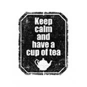 Tampon en bois Keep calm