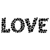 Tampon en bois Love