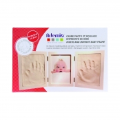 Kit moulage empreinte de bébé + Cadre photo 43,5x19,5 cm