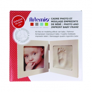 Kit moulage empreinte de b b Cadre photo 12 5x12 5 cm Art mio