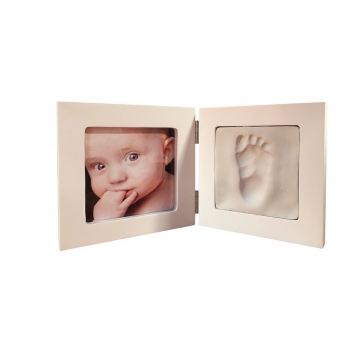 13040008 - 5414135158072 - Artémio - Kit moulage empreinte de bébé + Cadre photo 12,5x12,5 cm - 2