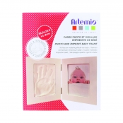 Kit moulage empreinte de bébé + Cadre photo 36,5 x 23,5 cm