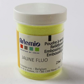 VIPO29 - 5414135010615 - Artémio - Poudre relief à embosser Jaune fluo - 2