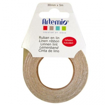 13080013 - 5414135154081 - Artémio - Fabric Tape (ruban adhesif textile) Ruban lin adhésif 3 cm - 2
