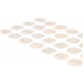 Stickers Alphabet Demi-perlé strassé Rose