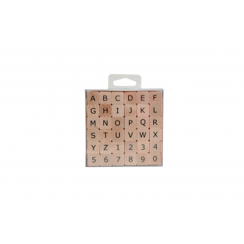 10004055 - 5414135102624 - Artémio - Tampon en bois Alphabet moderne majuscule 1,5cm