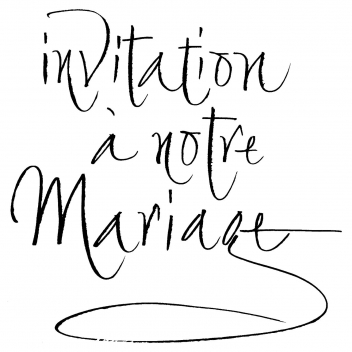 ARTHG389 - 5414135099559 - Artémio - Tampon en bois Invitation à notre mariage 70mm - 2