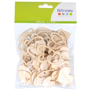 14002088 - 5414135044009 - Artémio - Coeur en bois 129 pièces