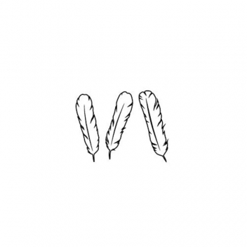 ARTHD991 - 5414135112173 - Artémio - Tampon en bois 3 plumes 35x27mm