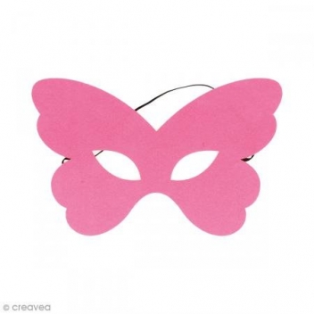 13070201 - 5414135158744 - Artémio - Masque en feutrine Papillon rose