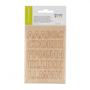 UBPLW001 - 5414135080441 - Artémio - Alphabet en bois autocollant prédécoupé - 2