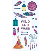Stickers relief Puffies Wild & free