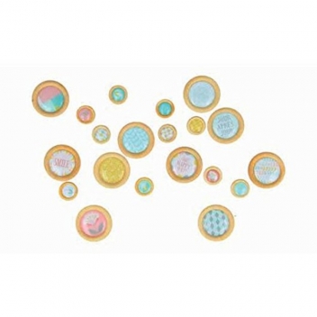 11060469 - 5414135059850 - Artémio - Bouton à coller Bois époxy Scandisweet 20 pièces
