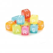 Perle Dé Alphabet 6mm Acidulé 300 pièces