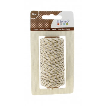 13030106 - 5414135157938 - Artémio - Corde avec fil doré 1,5mm x 30m