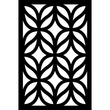 15020039 - 5414135024605 - Artémio - Pochoir 10x15 cm Géométrique feuilles