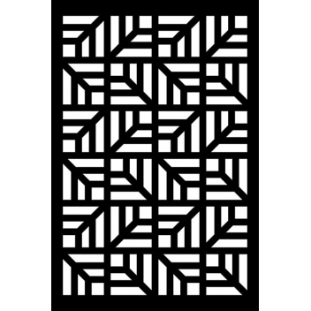 15020036 - 5414135024575 - Artémio - Pochoir 10x15 cm Géométrique