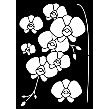 15060014 - 5414135023653 - Artémio - Pochoir A3 Orchidées - 2
