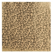 Papier Kraft à effet doré 30x30cm Léopard
