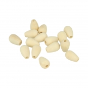 Perle bois Lucy goutte 17,7x12mm 25 pièces