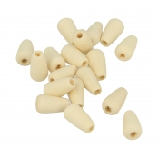 Perle bois Lucy goutte 15,8x8,6mm 40 pièces