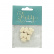 Perle bois Lucy polygone 10,6x15,8mm 8 pièces