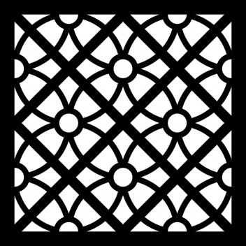 15075001 - 5414135024889 - Artémio - Pochoir 15x15cm Carreau ciment 1