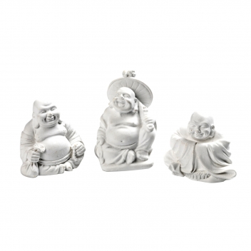 18300065 - 5425009961568 - Powertex - Buddha en plâtre 3 pièces