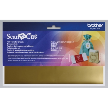18200051 - 4977766769846 - Brother - Feuille métallisée Doré Scan N Cut 4 pièces