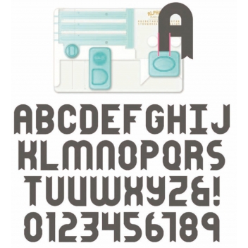 18002089 - 0633356608899 - We R Memory Keepers - Punch Board Alphabet WeR (perforatrice à lettres) - 3
