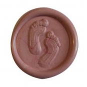 Cachet de cire Pieds Rose