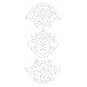 Contour autocollant Noir Ornement Peel Off's